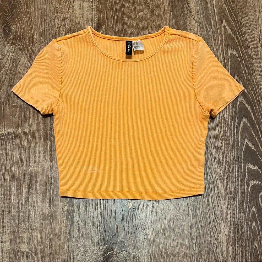 h&m ribbed crop top